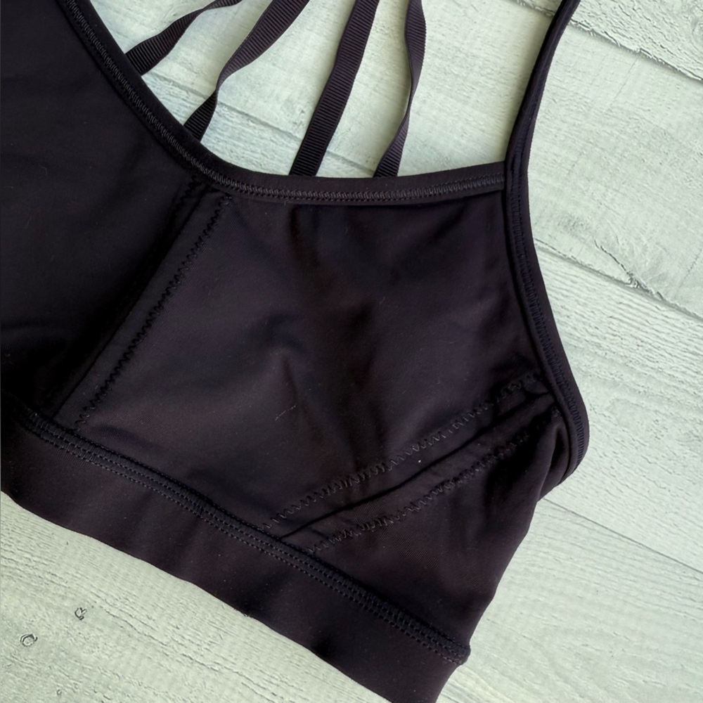Lululemon Deep Purple Strappy Sports Bra Size 4 - Picture 3 of 4